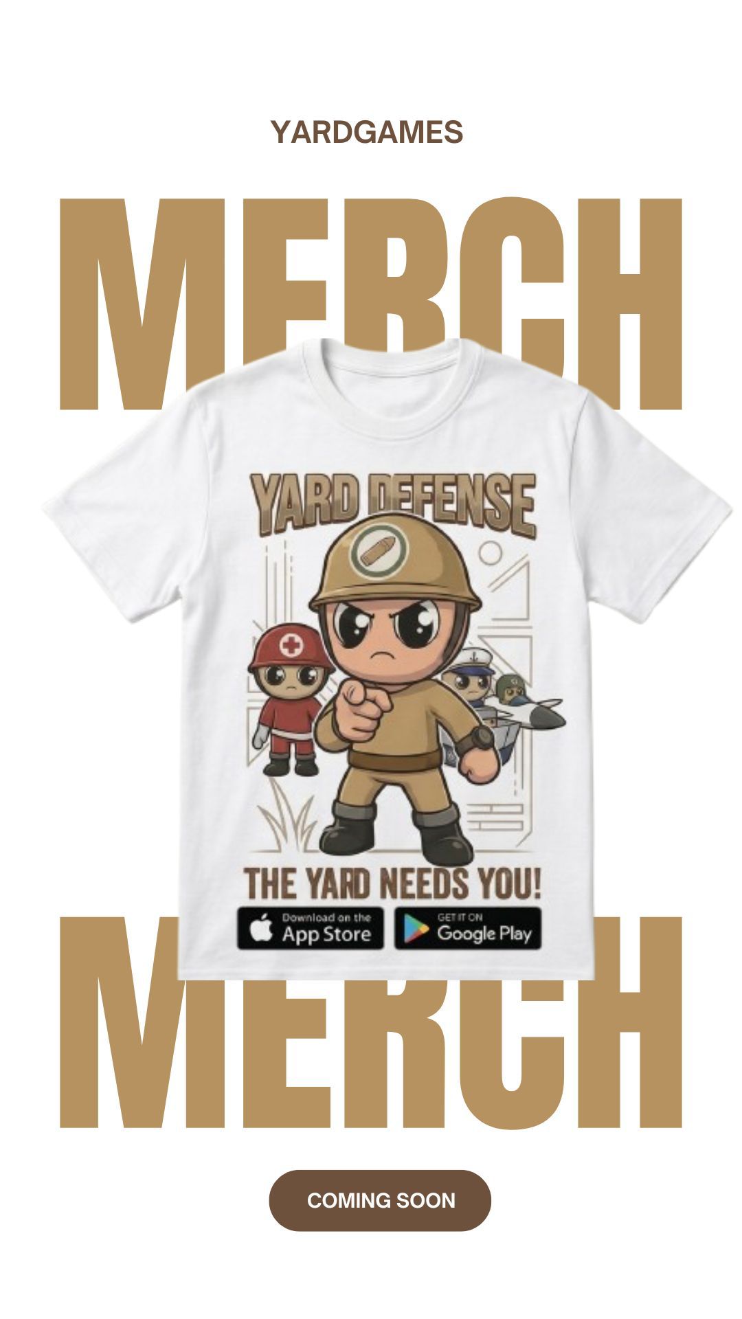 Yard Defense official merchandise t-shirt drop